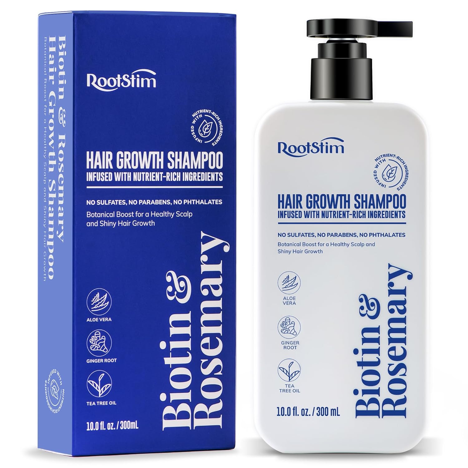 RootStim Biotin & Rosemary Hair Growth Shampoo — 3-Month Supply (3-Pack)