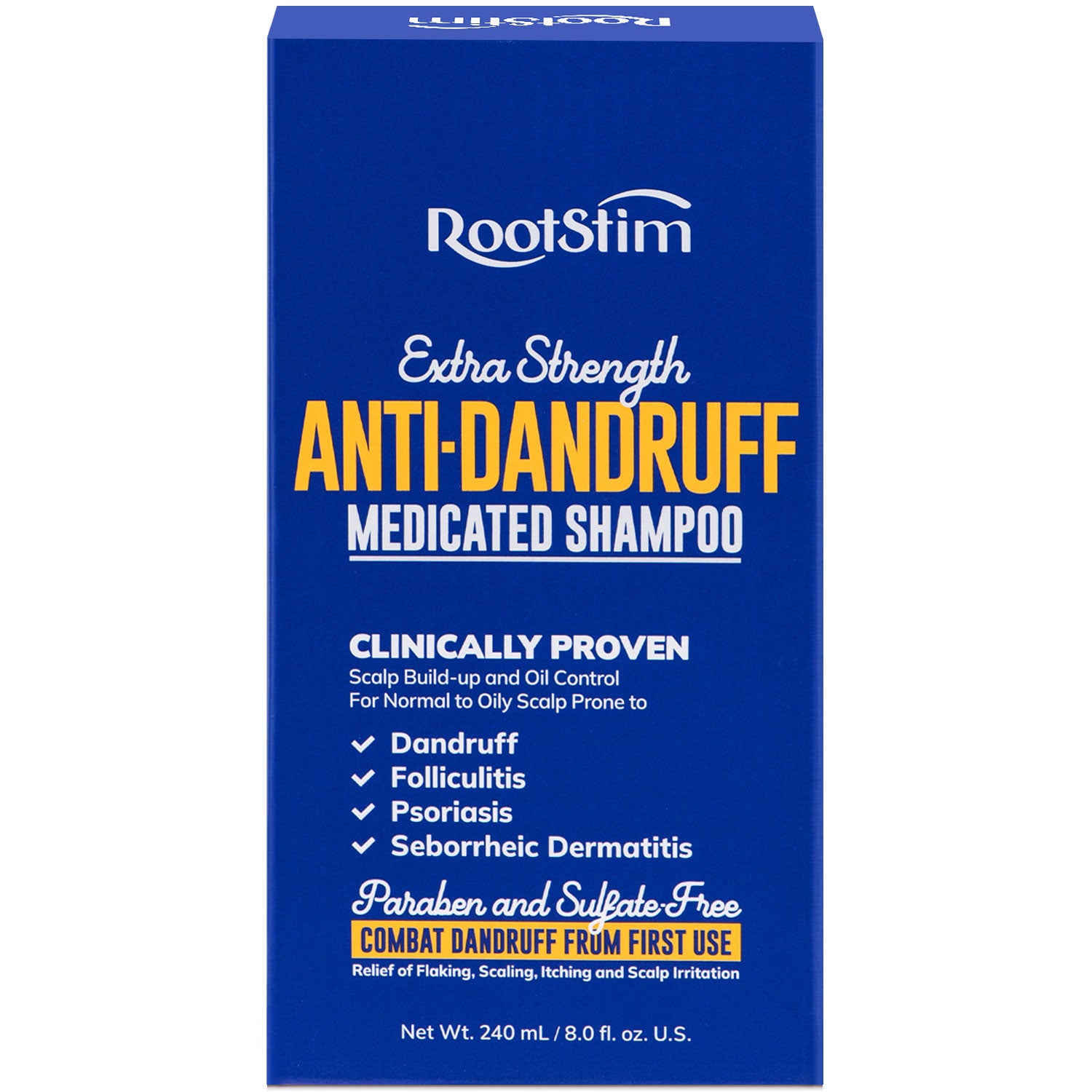 Seborrheic Dermatitis Folliculitis Dandruff Shampoo - Anti Fungal Medicated Shampoo for Healthy Scalp with Selenium Sulfide & Botanical Extracts - Flakes Itchy and Oily Scalp Relief Stop Hair Loss