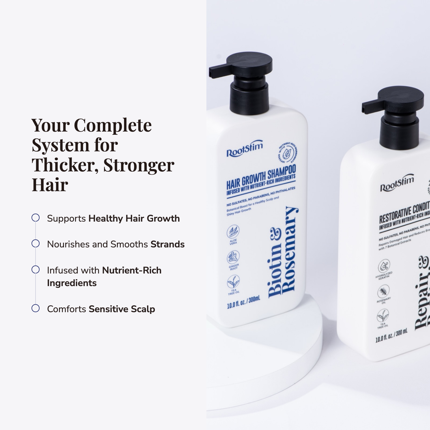 RootStim hair growth set complete system benefits